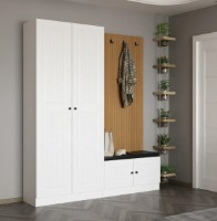 Antreu Trendy Noe 8319 White/Wood 180x210x35cm GTR004003