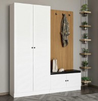 Прихожая Trendy Noe 8453 White/Wood 180x210x35cm GTR004006