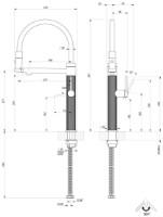 Baterie bucătărie Gessi 316 Kitchen Meccanica 60212-727 imaginea #2 — magazin online Desire.md