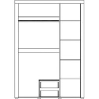 Dormitor Yasen Денвер 3 Oak Kraft Golden/Vanilla imaginea #2 — magazin online Desire.md