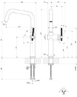 Baterie bucătărie Gessi Habito 60650-299 imaginea #2 — magazin online Desire.md