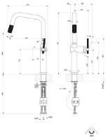 Baterie bucătărie Gessi Habito 60652-149 imaginea #2 — magazin online Desire.md
