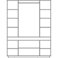 Dormitor Yasen Женева 2 Graphite Gray/Oak Kraft White imaginea #3 — magazin online Desire.md