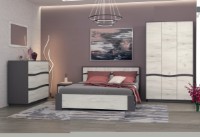 Dormitor Yasen Женева 5 Graphite Gray/Oak Kraft White