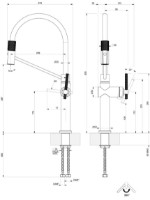 Baterie bucătărie Gessi Habito 60664-708 imaginea #2 — magazin online Desire.md