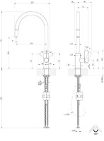 Baterie bucătărie Gessi Helium 60077-299 imaginea #2 — magazin online Desire.md