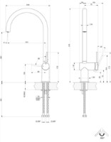Baterie bucătărie Gessi Inedito 60411-299 imaginea #2 — magazin online Desire.md