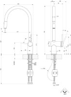 Baterie bucătărie Gessi Inedito 60413-149 imaginea #2 — magazin online Desire.md