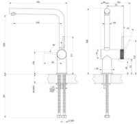 Baterie bucătărie Gessi Inedito 60471-299 imaginea #2 — magazin online Desire.md