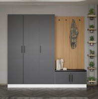 Прихожая Trendy Noe 8296 Anthracite/Wood 225x210x35cm GTR004008 фото №1 — интернет-магазин Desire.md