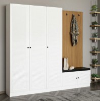 Antreu Trendy Noe 8454 White/Wood 225x210x35cm GTR004015