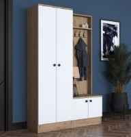 Antreu Trendy P6 M11 2389 Walnut/White 119x182x37cm GTR001422 imaginea #2 — magazin online Desire.md