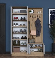 Antreu Trendy P6 M11 2389 Walnut/White 119x182x37cm GTR001422 imaginea #3 — magazin online Desire.md