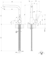 Смеситель для кухни Gessi Neutron 17155-031 фото №2 — интернет-магазин Desire.md