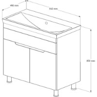Dulap cu lavoar Supraten 1511580 imaginea #2 — magazin online Desire.md