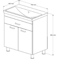 Dulap cu lavoar Supraten 1512094 imaginea #4 — magazin online Desire.md