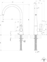 Смеситель для кухни Gessi Proton 17151-299 фото №2 — интернет-магазин Desire.md