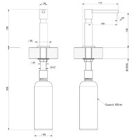 Дозатор моющего средства Gessi Incasso Oxygene 29651-735 фото №2 — интернет-магазин Desire.md