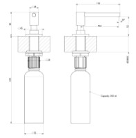 Дозатор моющего средства Gessi Oxygene Cucina 29658-299 фото №2 — интернет-магазин Desire.md