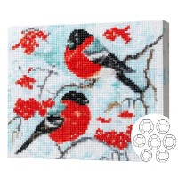 Алмазная картина по номерам Art Gallery Premium Bullfinches (GA82184)