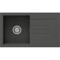 Chiuvetă de bucătărie SanDonna Arona 760 Black Metallic