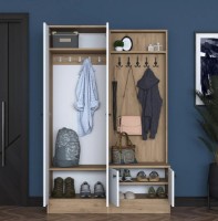 Antreu Trendy P6 M5 2423 Walnut/White 182.8x119.6x35.5cm GTR001420 imaginea #3 — magazin online Desire.md