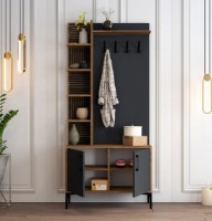 Прихожая Trendy Viyana D Walnut/Anthracit/Black 200x90x35cm GTR001344 фото №2 — интернет-магазин Desire.md