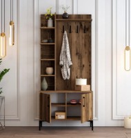 Прихожая Trendy Viyana D Walnut/Black 200x90x35cm GTR001343 фото №2 — интернет-магазин Desire.md