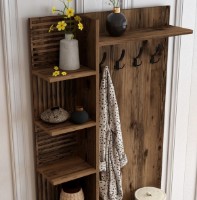 Прихожая Trendy Viyana D Walnut/Black 200x90x35cm GTR001343 фото №3 — интернет-магазин Desire.md