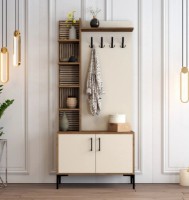 Прихожая Trendy Viyana D Walnut/Cream/Black 200x90x35cm GTR001345