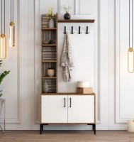 Прихожая Trendy Viyana D Walnut/White/Black 200x90x35cm GTR001346 фото №1 — интернет-магазин Desire.md