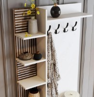 Прихожая Trendy Viyana D White/Walnut/Black 200x90x35cm GTR001347 фото №3 — интернет-магазин Desire.md