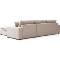 Угловой диван Trendy Lena L3-CHL Beige Sand 323x190x85cm GTR003620 фото №5 — интернет-магазин Desire.md