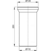 Отвод для унитаза Alcaplast A91-250 D110 (2204) фото №2 — интернет-магазин Desire.md