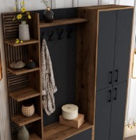 Antreu Trendy Viyana DA Walnut/Anthracit/Black 200x150x35cm GTR001364 imaginea #4 — magazin online Desire.md