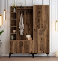 Antreu Trendy Viyana DA Walnut/Black 200x150x35cm GTR001363 imaginea #1 — magazin online Desire.md