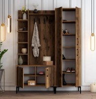 Antreu Trendy Viyana DA Walnut/Black 200x150x35cm GTR001363 imaginea #2 — magazin online Desire.md