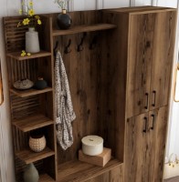 Antreu Trendy Viyana DA Walnut/Black 200x150x35cm GTR001363 imaginea #3 — magazin online Desire.md