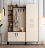 Antreu Trendy Viyana DA Walnut/Cream/Black 200x150x35cm GTR001365 imaginea #1 — magazin online Desire.md