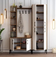 Antreu Trendy Viyana DA Walnut/White/Black 200x150x35cm GTR001366 imaginea #2 — magazin online Desire.md