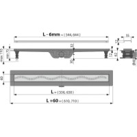 Rigolă de duș Alcaplast APZ8-550M (106344) imaginea #2 — magazin online Desire.md