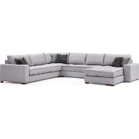 Угловой диван Trendy Lena Light Grey 350x296x85cm GTR003682 фото №5 — интернет-магазин Desire.md