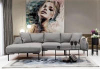 Canapea de colț Trendy Leo Grey L 255x150x65cm GTR003468 imaginea #1 — magazin online Desire.md
