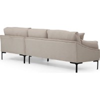 Угловой диван Trendy Leo Cream R 255x150x65cm GTR003544 фото №6 — интернет-магазин Desire.md