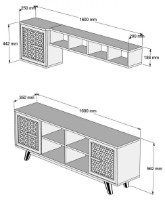 Гостиная Trendy Ayla Walnut GTR000159 фото №4 — интернет-магазин Desire.md