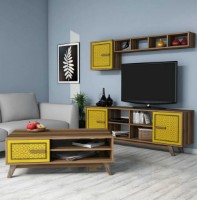 Гостиная Trendy Ayla Walnut/Yellow GTR001308