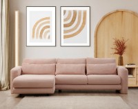 Canapea de colț Trendy Lily Pink L 290x165x73cm GTR003487