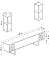 Living Trendy Chrome Line White/Black GTR006444 imaginea #4 — magazin online Desire.md
