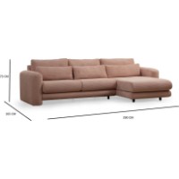 Угловой диван Trendy Lily Pink R 290x165x73cm GTR003565 фото №4 — интернет-магазин Desire.md