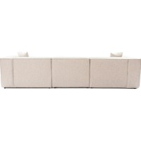 Canapea de colț Trendy Lora L1-O1-1R-POUFFE Light Brown 303x193x65cm GTR003639 imaginea #4 — magazin online Desire.md